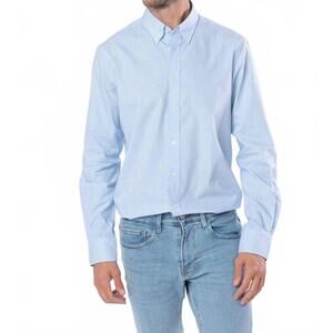 NEW RED LABEL BY PATROL JEANS dress long sleeve shirts in sky blue
